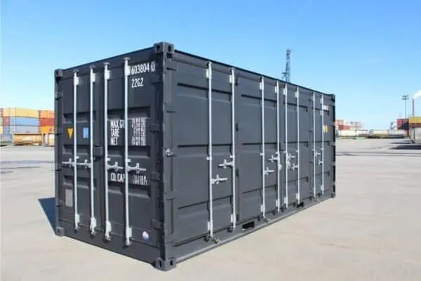 20ft High Cube Shipping Container – Side Opening Hazardous Waste Storage (One Trip, 9ft 6in High, USA Delivery)