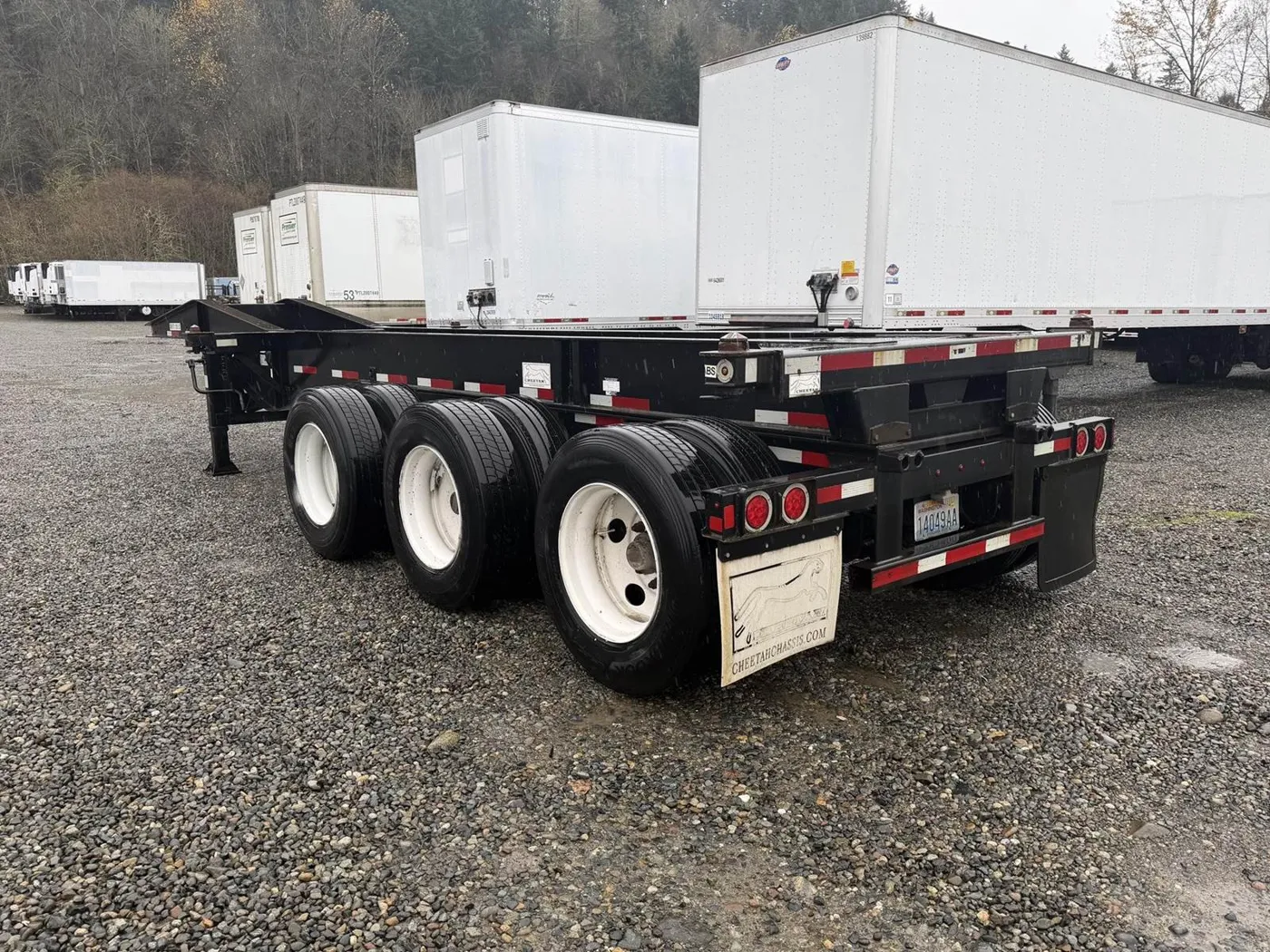 2016 Cheetah 20' TRI AXLE BRIDGEMASTER STYLE CHASSIS Tri Axle Steel Container Chassis - Spring, Fixed Axle