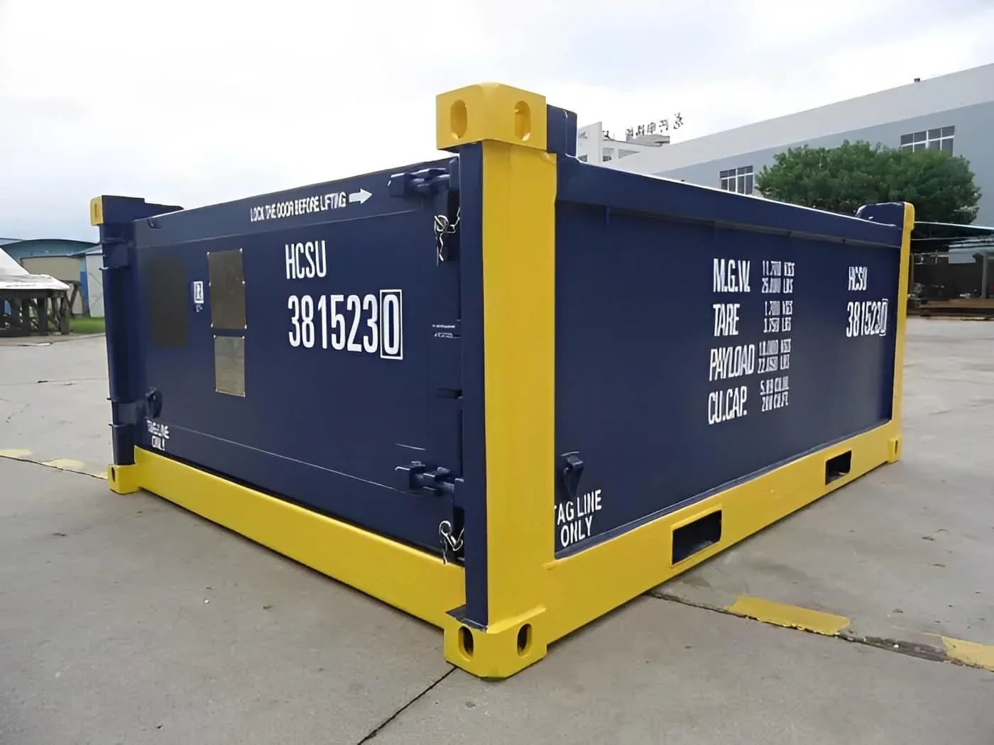 10ft DNV 2.7-1 Half-Height Open Top Container – Stackable, Corten Steel, Certified