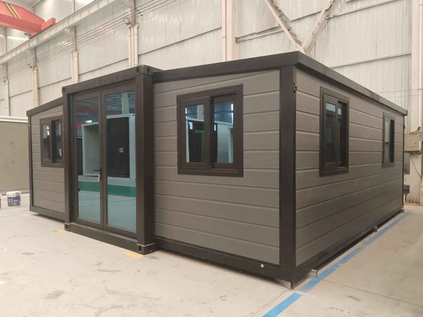 20FT Expandable House No.155 2 bed Grey