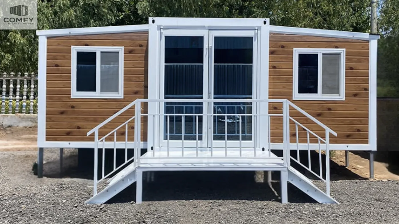 Eco Expandable Prefab Tiny Home 19x20FT Equipped with Bathroom and Kitchen