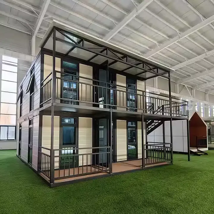 4 Bedroom 2 Story Luxury Modular Container Home Villa – Fully Furnished Prefabricated Portable House with Balcony